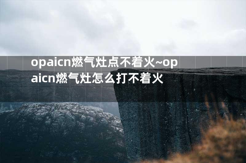 opaicn燃气灶点不着火~opaicn燃气灶怎么打不着火