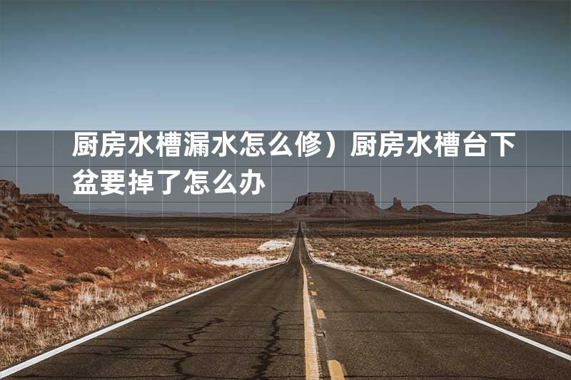 厨房水槽漏水怎么修）厨房水槽台下盆要掉了怎么办