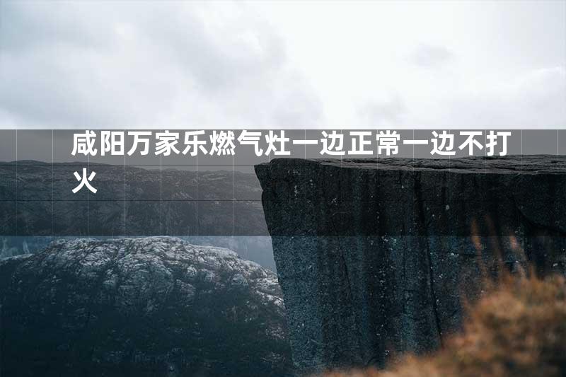 咸阳万家乐燃气灶一边正常一边不打火