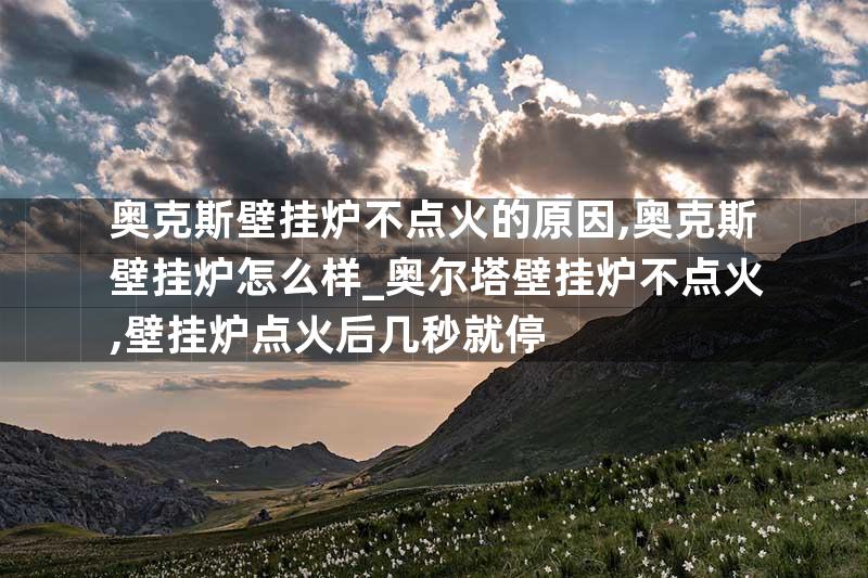 奥克斯壁挂炉不点火的原因,奥克斯壁挂炉怎么样_奥尔塔壁挂炉不点火,壁挂炉点火后几秒就停