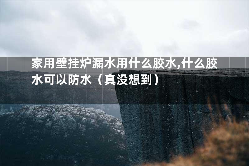 家用壁挂炉漏水用什么胶水,什么胶水可以防水（真没想到）