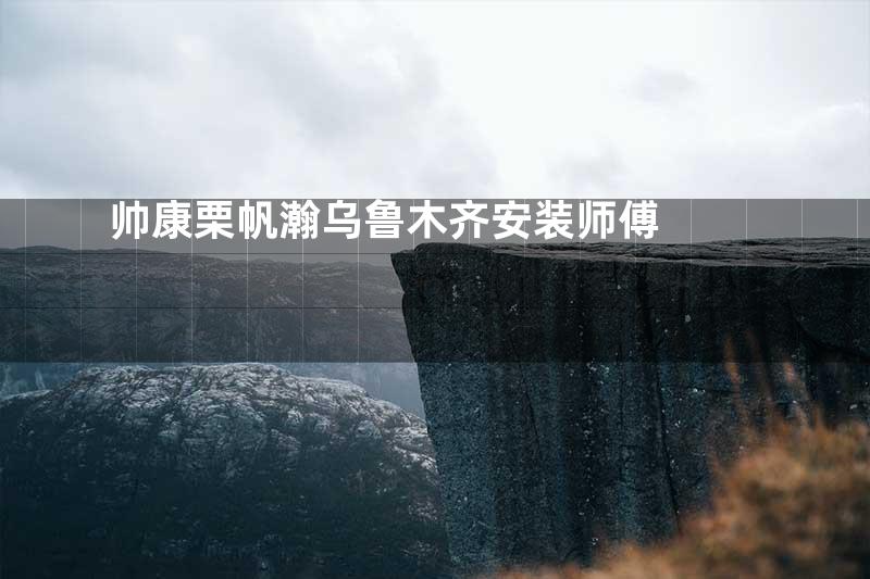 帅康栗帆瀚乌鲁木齐安装师傅