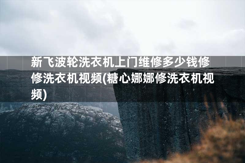 新飞波轮洗衣机上门维修多少钱修+修洗衣机视频(糖心娜娜修洗衣机视频)