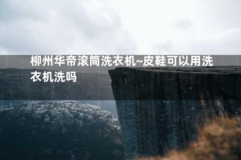 柳州华帝滚筒洗衣机~皮鞋可以用洗衣机洗吗