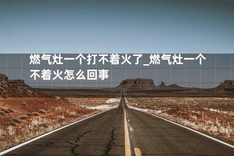 燃气灶一个打不着火了_燃气灶一个不着火怎么回事