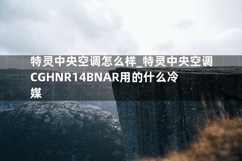 特灵中央空调怎么样_特灵中央空调CGHNR14BNAR用的什么冷媒