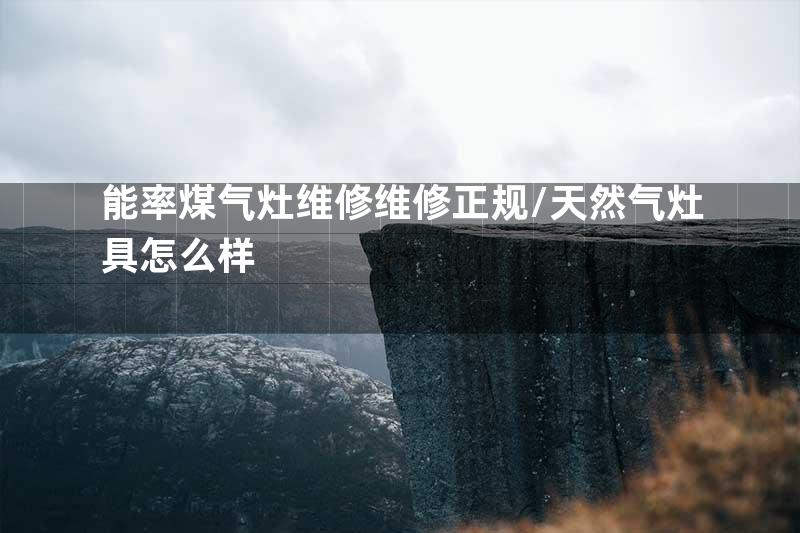 能率煤气灶维修维修正规/天然气灶具怎么样